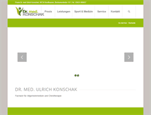 Tablet Screenshot of dr-konschak.de